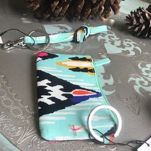 Vera Bradley Zip ID Case & Lanyard in Pueblo